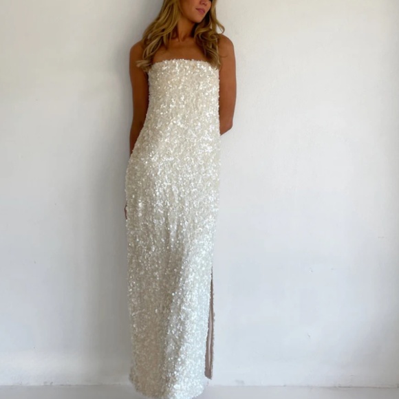 Arley Marsha Maxi Dress In Cream - Picture 9 of 11